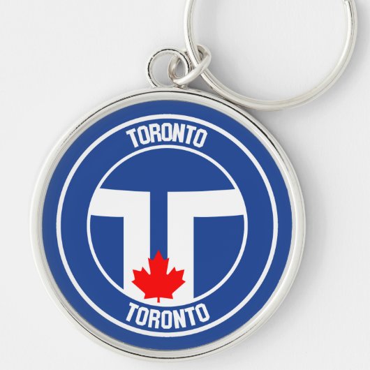 Toronto Round Emblem Sleutelhanger (Voorkant)