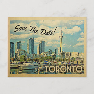 Toronto Save the Date  Canada Wedding Aankondigingskaart