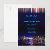 TORONTO Save the Date Sjabloon, Toronto Briefkaart (Voorkant / Achterkant)