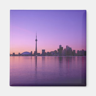 Toronto silhouet bij nacht, Ontario, Canada Magneet