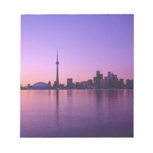 Toronto silhouet bij nacht, Ontario, Canada Notitieblok