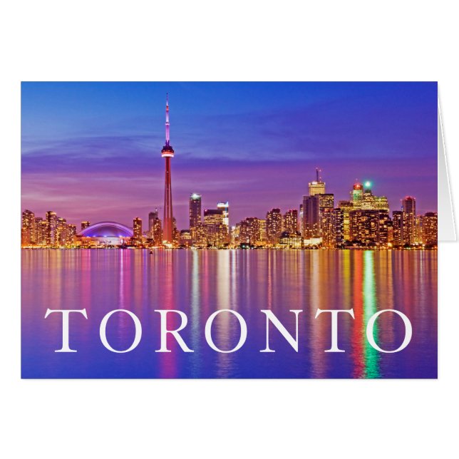 Toronto Silhouet bij schemering (Voorkant Horizontaal)