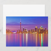 Toronto Silhouet bij Schemering Bedankkaart (Voorkant / Achterkant)