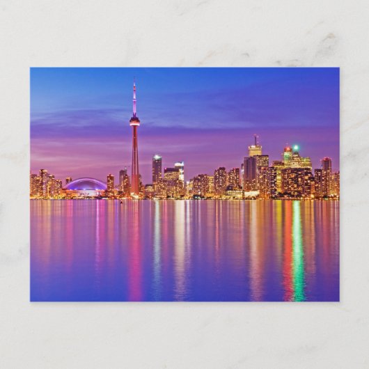 Toronto Silhouet bij schemering Briefkaart (Voorkant)