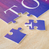 Toronto Silhouet bij schemering Legpuzzel (Zijkant)