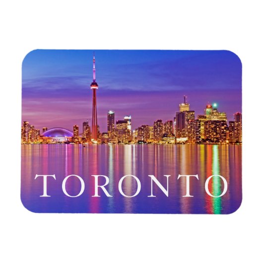 Toronto Silhouet bij schemering Magneet (Horizontaal)