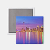Toronto Silhouet bij schemering Magneet (Voorkant / Achterkant)