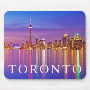 Toronto Silhouet bij Schemering Muismat