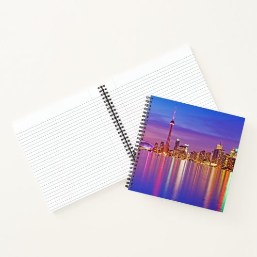 Toronto Silhouet bij Schemering Notitieboek (Binnen)