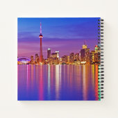 Toronto Silhouet bij Schemering Notitieboek (Achterkant)