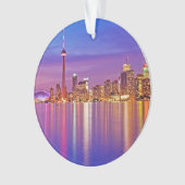 Toronto Silhouet bij schemering Ornament (voorkant)