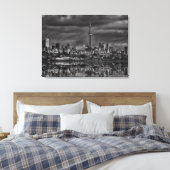 Toronto Silhouet bij Sheldon Lookout Reflectie No Canvas Afdruk (Insitu (Slaapkamer))