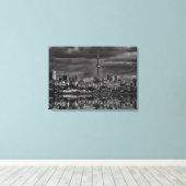 Toronto Silhouet bij Sheldon Lookout Reflectie No Canvas Afdruk (Insitu (Houten vloer))