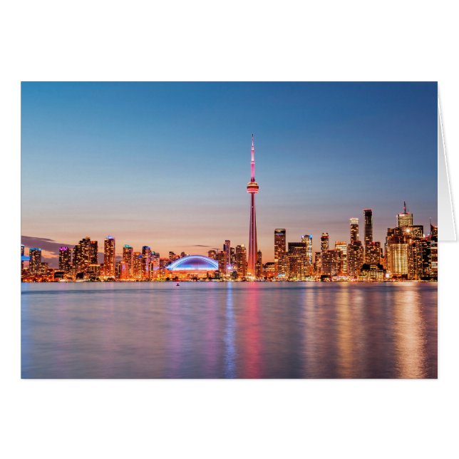 Toronto Silhouet bij Zonsondergang (Voorkant Horizontaal)
