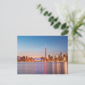 Toronto Silhouet bij Zonsondergang Briefkaart (Staand voorkant)