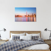 Toronto Silhouet bij Zonsondergang Canvas Afdruk (Insitu (Slaapkamer))