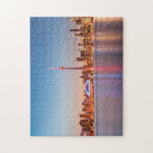 Toronto Silhouet bij Zonsondergang Legpuzzel (Verticaal)