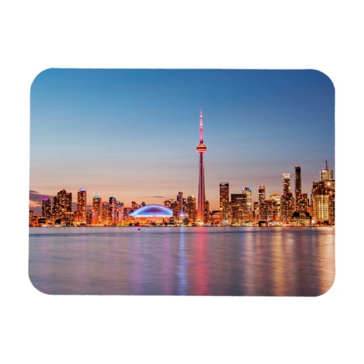 Toronto Silhouet bij Zonsondergang Magneet (Horizontaal)