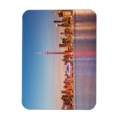 Toronto Silhouet bij Zonsondergang Magneet (Verticaal)