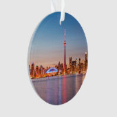 Toronto Silhouet bij Zonsondergang Ornament (voorkant)
