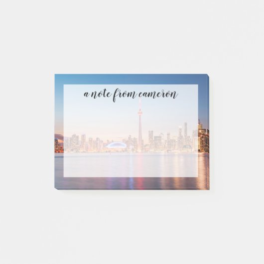 Toronto Silhouet bij Zonsondergang Post-it® Notes (Voorkant)