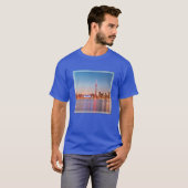 Toronto Silhouet bij Zonsondergang T-shirt (Voorkant volledig)