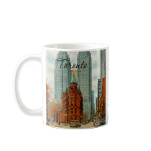 Toronto Silhouet Canada Oud Aquarel