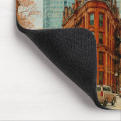 Toronto Silhouet Canada Oud Aquarel Muismat (Hoek)