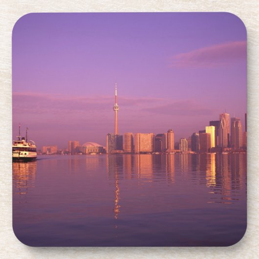 Toronto Silhouet, Ontario, Canada Bier Onderzetter (Voorkant)