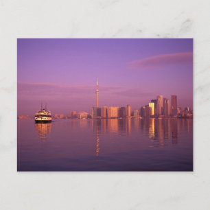 Toronto silhouet, Ontario, Canada Briefkaart
