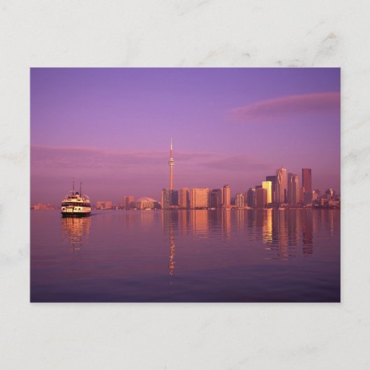 Toronto silhouet, Ontario, Canada Briefkaart (Voorkant)