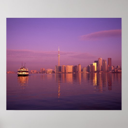 Toronto silhouet, Ontario, Canada Poster (Voorkant)