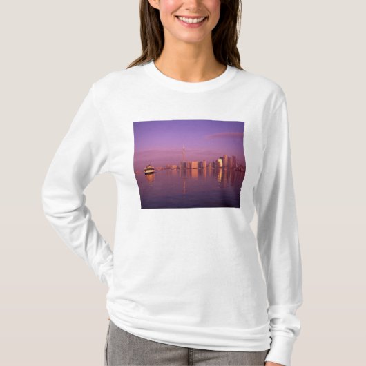 Toronto silhouet, Ontario, Canada T-shirt (Voorkant)