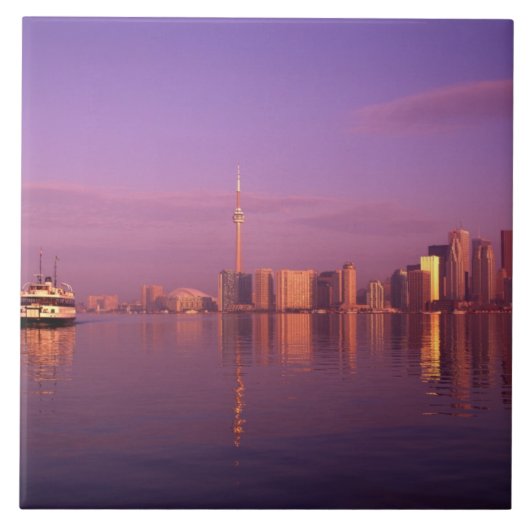Toronto Silhouet, Ontario, Canada Tegeltje (Voorkant)