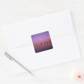 Toronto Silhouet, Ontario, Canada Vierkante Sticker (Envelop)