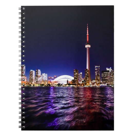 Toronto Silhouet 's Nachts Notitieboek (Voorkant)
