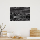 Toronto Silhouet Van Sheldon Lookout Reflectie 2 Poster (Keuken)