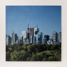 Toronto Silhouet Vanuit Riverdale Park Nr 8 Kleur Legpuzzel