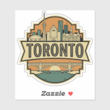 Toronto Silhouette Canada Vintage Reisbadge 