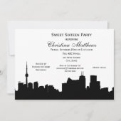Toronto Silhouette DIY BG Color Sweet 16 Kaart (Voorkant)