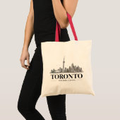 Toronto Silhouette Neutrale Shopper Tote Bag (Voorkant (product))