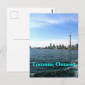 Toronto Sky Line en CN Tower. Briefkaart (Voorkant / Achterkant)