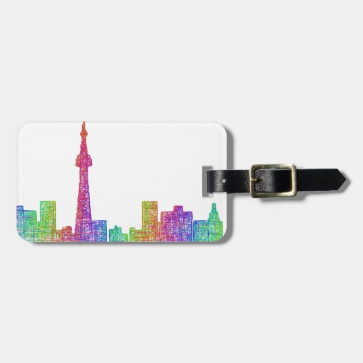Toronto skyline bagagelabel (Voorkant horizontaal)
