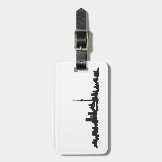 Toronto skyline bagagelabel (Voorkant verticaal)