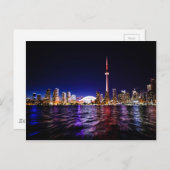 Toronto Skyline bij nacht Briefkaart (Voorkant / Achterkant)