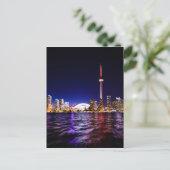 Toronto Skyline bij nacht Briefkaart (Staand voorkant)