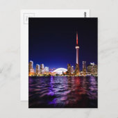 Toronto Skyline bij nacht Briefkaart (Voorkant / Achterkant)