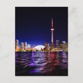 Toronto Skyline bij nacht Briefkaart (Voorkant)