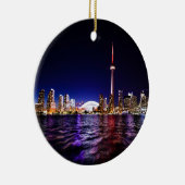 Toronto Skyline bij nacht Keramisch Ornament (Rechts)