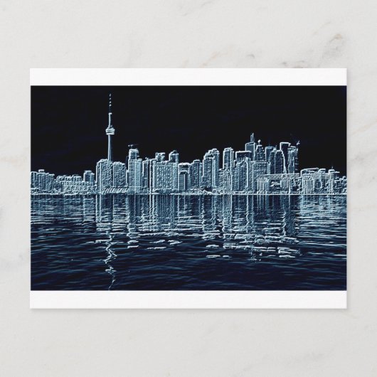 Toronto Skyline Briefkaart (Voorkant)